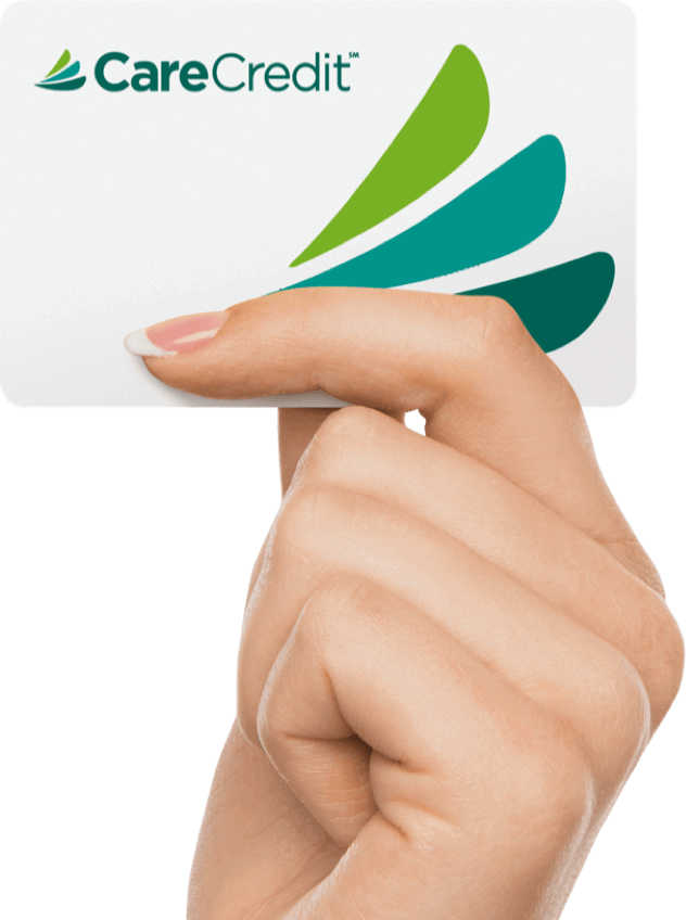 Person Holding a CareCredit Card